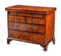 A George II Burlwood and Elmwood-Banded Bachelor’s Chest