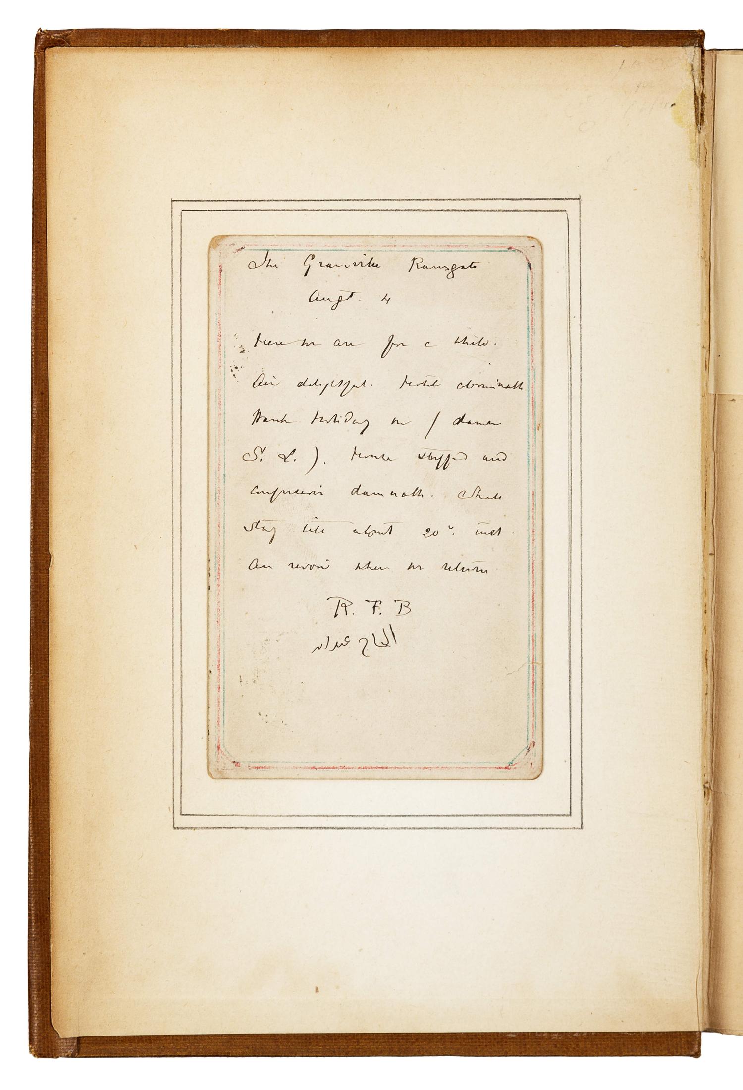 BURTON, Richard Francis, Sir (1821-1890). Selected Papers on Anthropology, Travel & Exploration. London: A. M. Philpot, 1924.