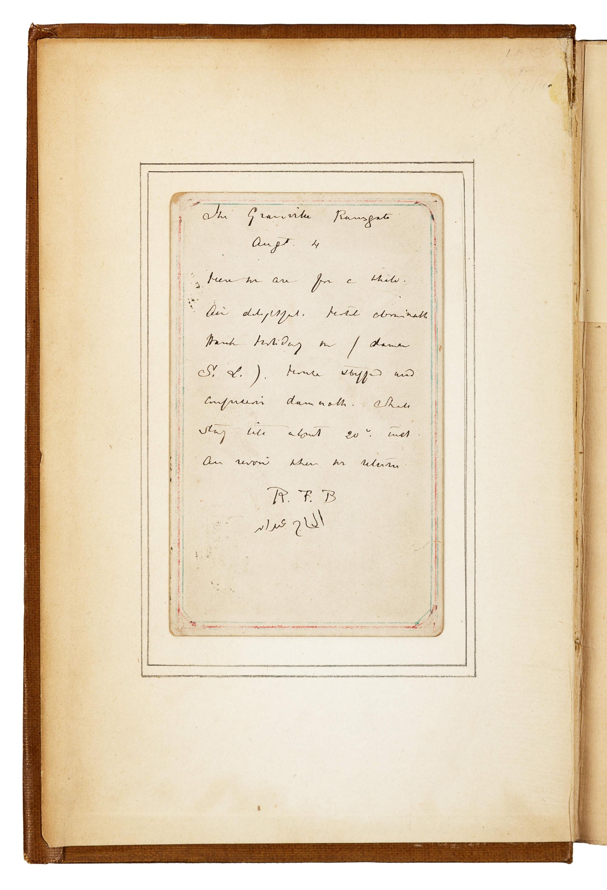 BURTON, Richard Francis, Sir (1821-1890). Selected Papers on Anthropology, Travel & Exploration. London: A. M. Philpot, 1924.