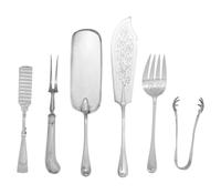 A Large Assembled English Silver Flatware Service