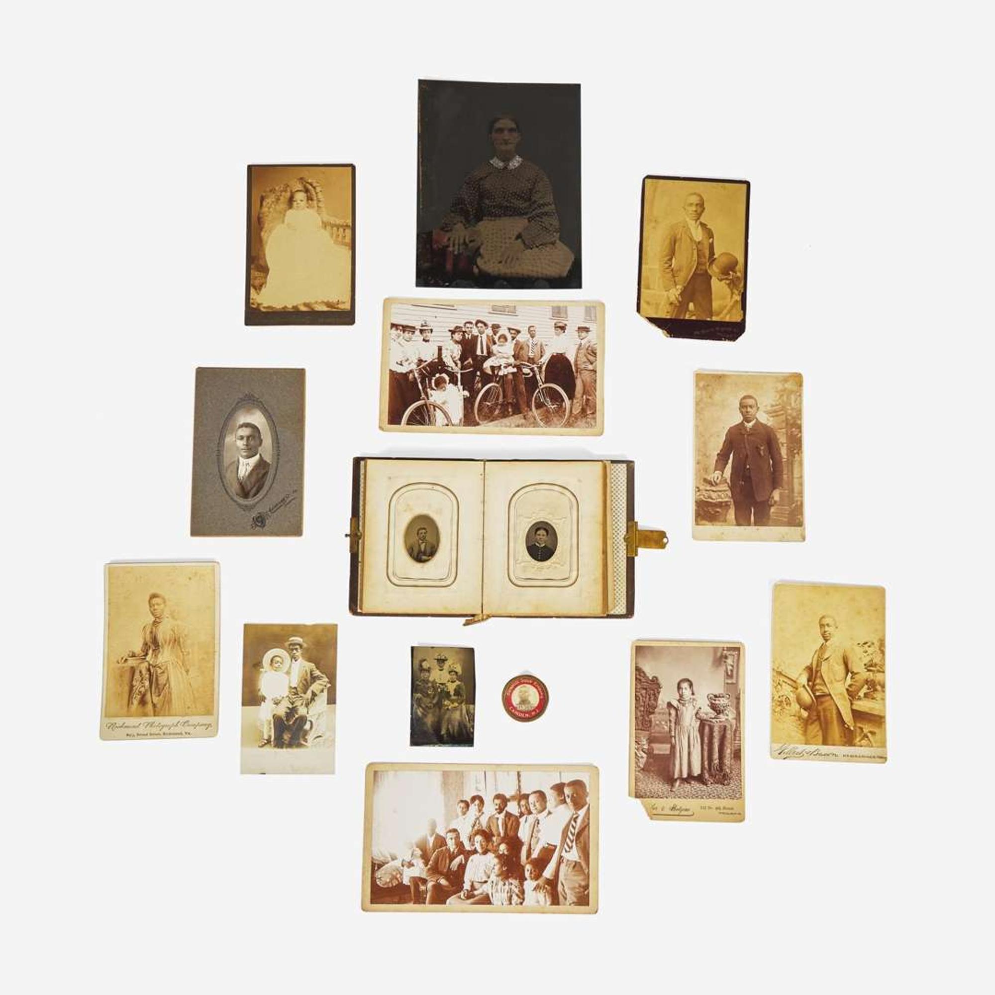 A large collection of tintypes, cabinet card photographs, and an ambrotype Predominately from Philadelphia, PA, circa 1860-1910