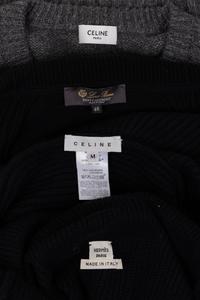 Four Designer Sweaters: Two Celine, One Loro Piana, One Hermès, 2000-20s