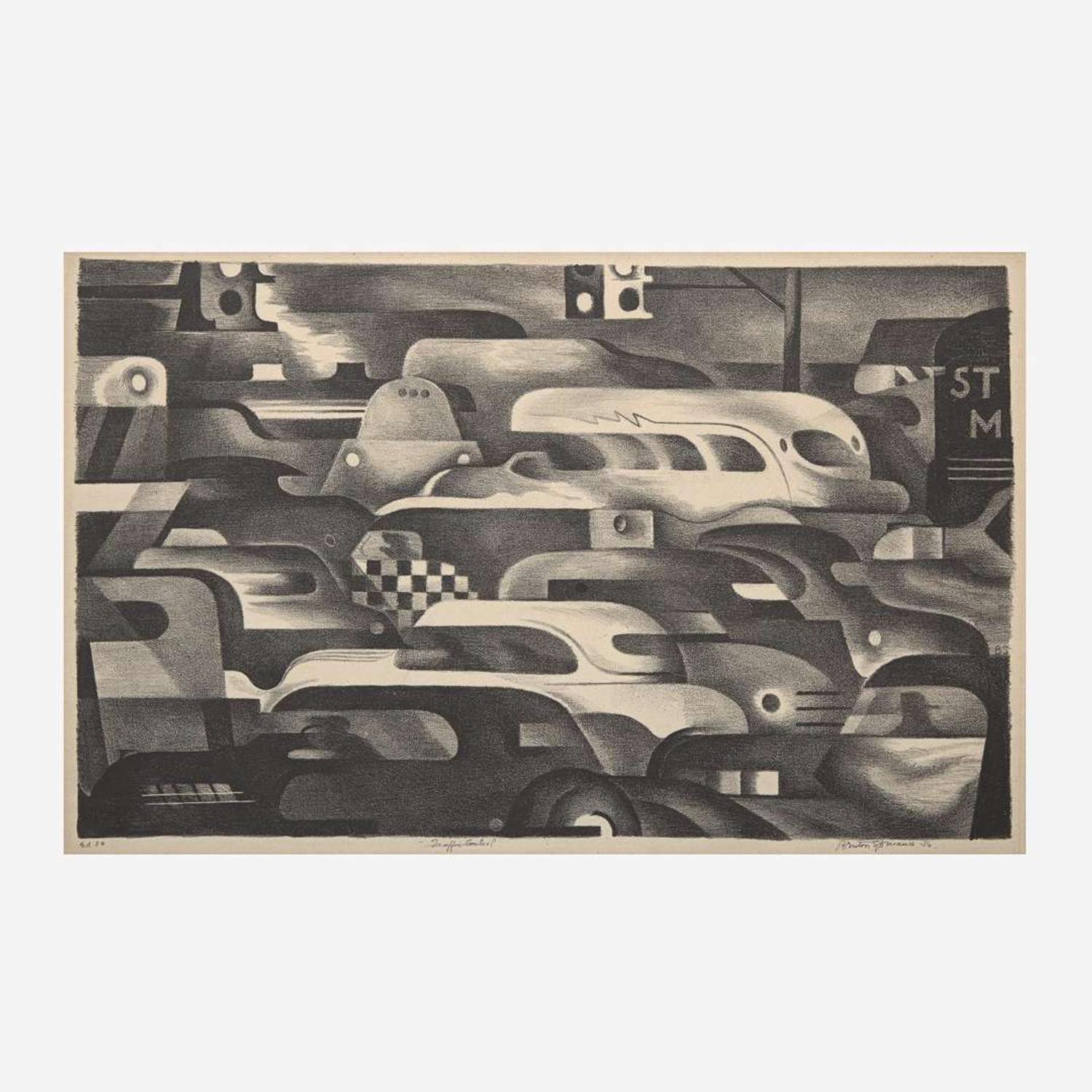 Benton Murdoch Spruance (American, 1904-1967) Traffic Control