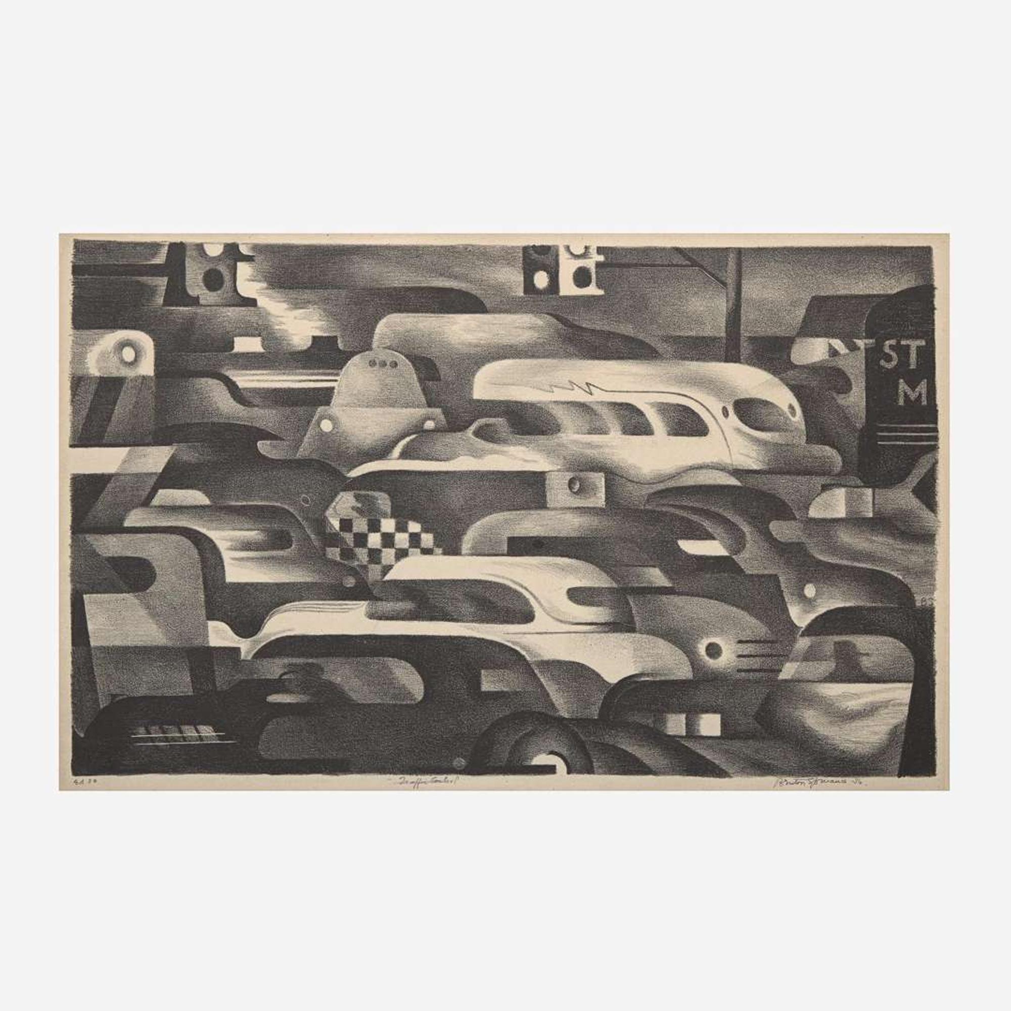 Benton Murdoch Spruance (American, 1904-1967) Traffic Control