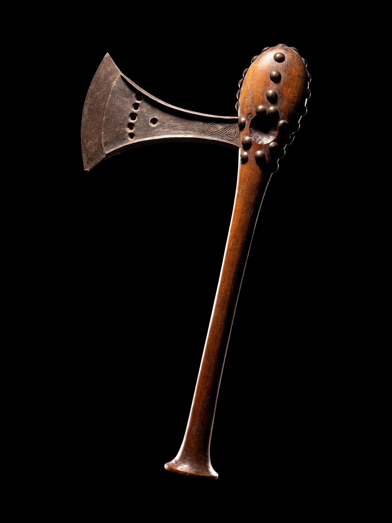 A Songye Wood and Metal Axe