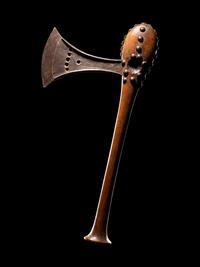 A Songye Wood and Metal Axe
