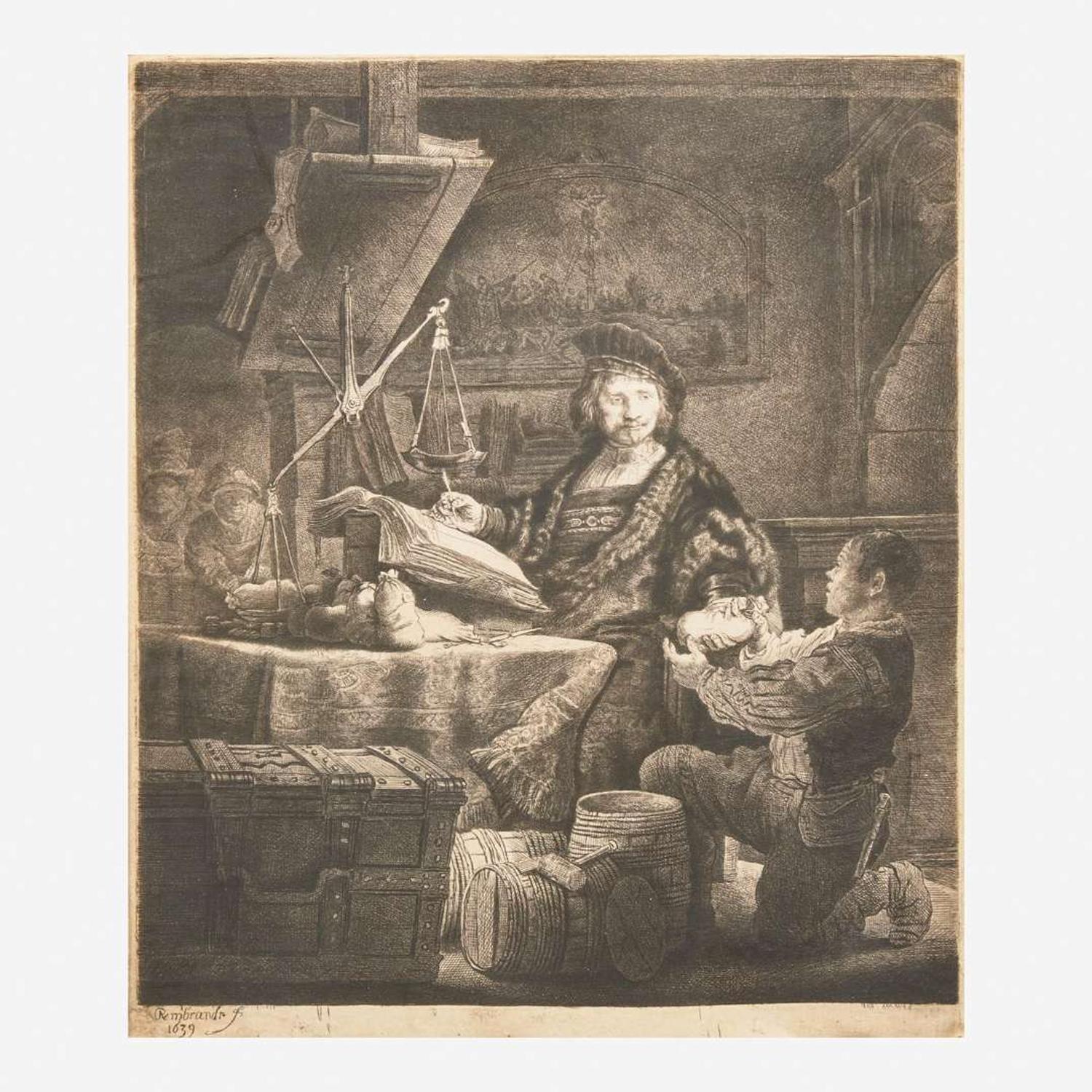 Rembrandt van Rijn (Dutch, 1606–1669) The Gold Weigher (Jan Uytenbogaert)