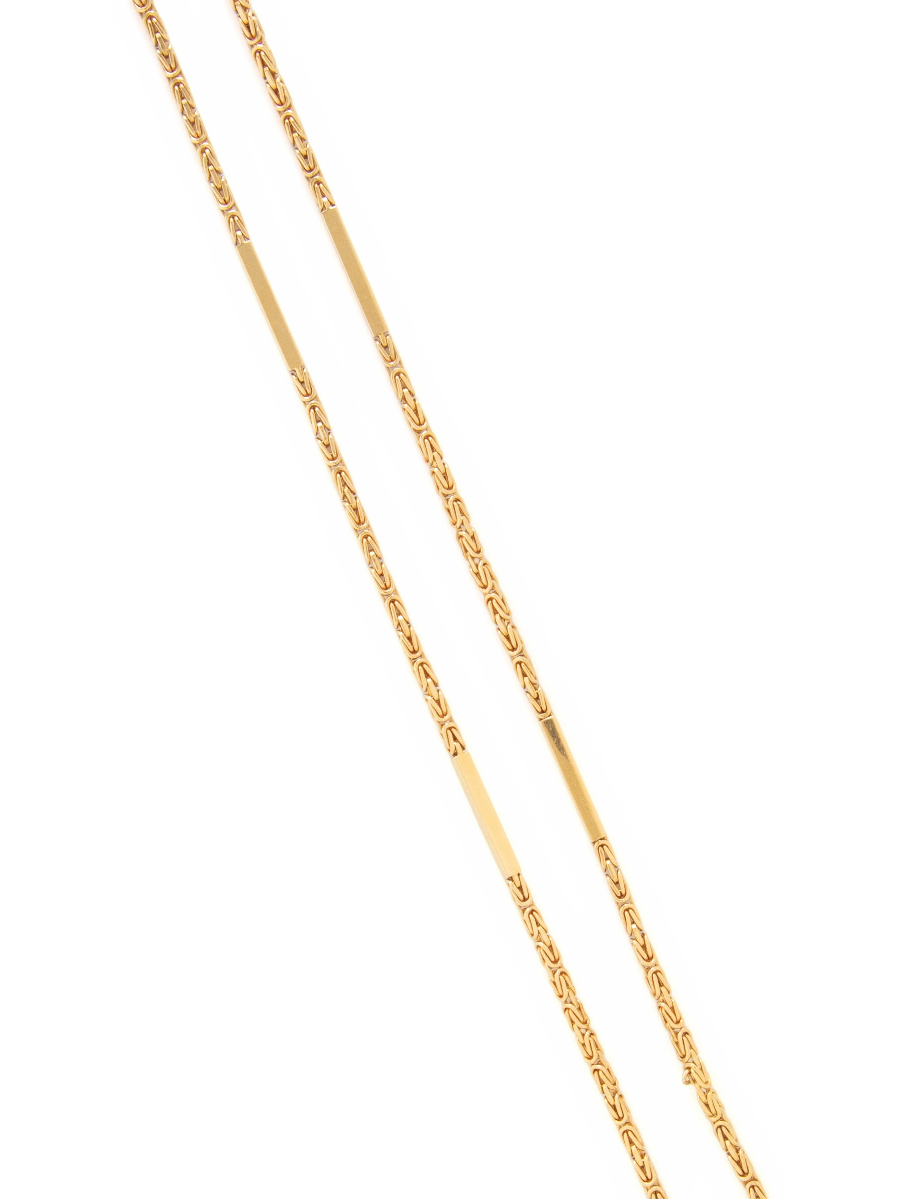 GUCCI, YELLOW GOLD LONG CHAIN NECKLACE