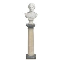 An Italian Carved Marble Bust of Diana