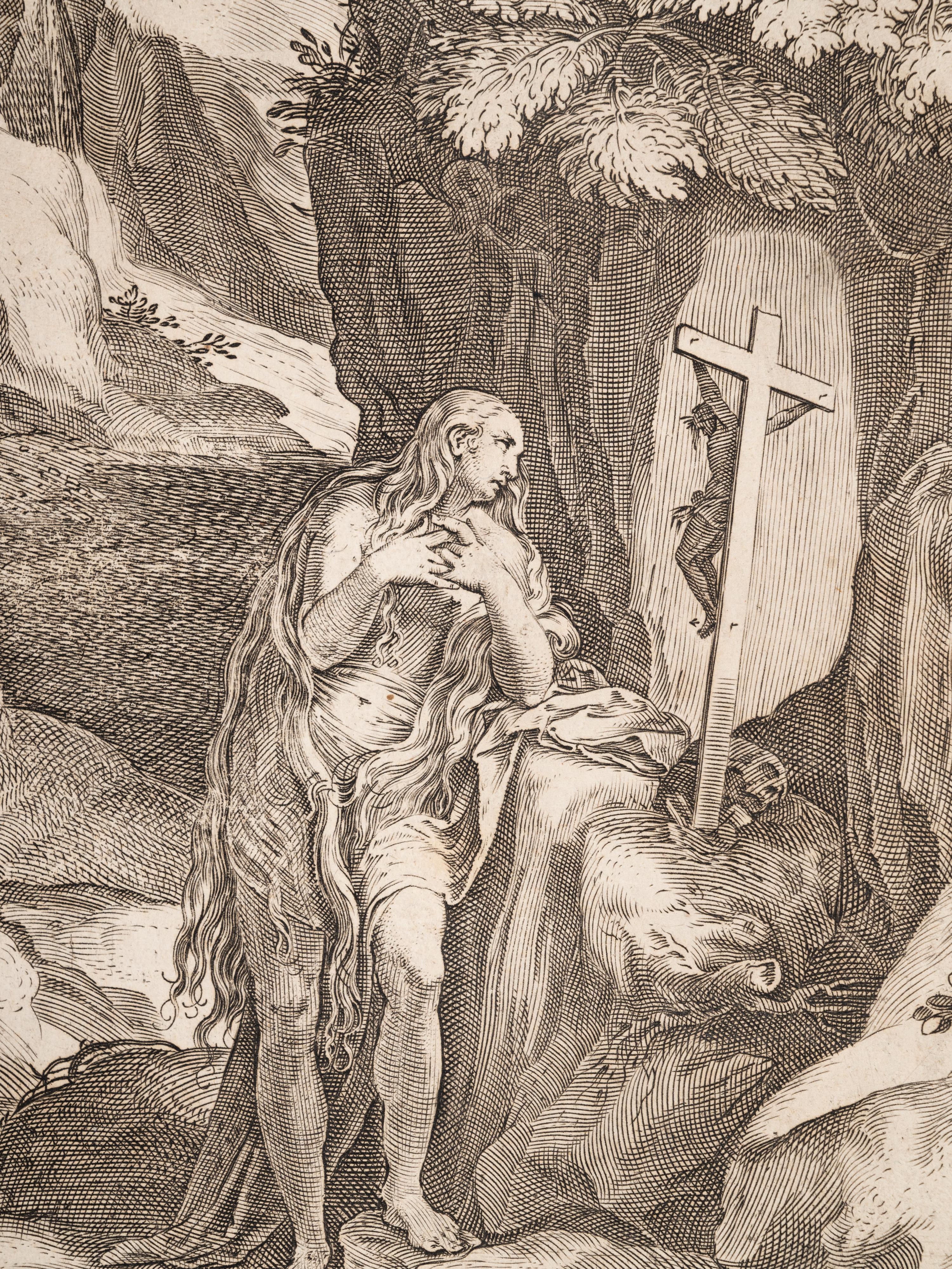 Mary Magdalene penitent in the wilderness