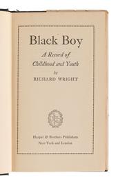 [LITERATURE]. WRIGHT, Richard (1908-1960). 2 works, Native Son and Black Boy .
