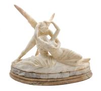 An Italian Marble Figural Group Height 15 1/2 inches. — AFTER ANTONIO CANOVA