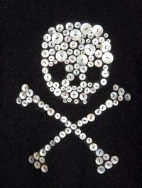LIBERTINE, SKULL-EMBELLISHED CAPELET