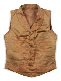 Three Men's 19th Century Waistcoats/Vests, 1850-70