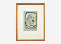 Standing Female Nude with Deer