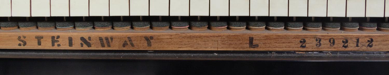 A Steinway and Sons Model L Ebonized Grand Piano