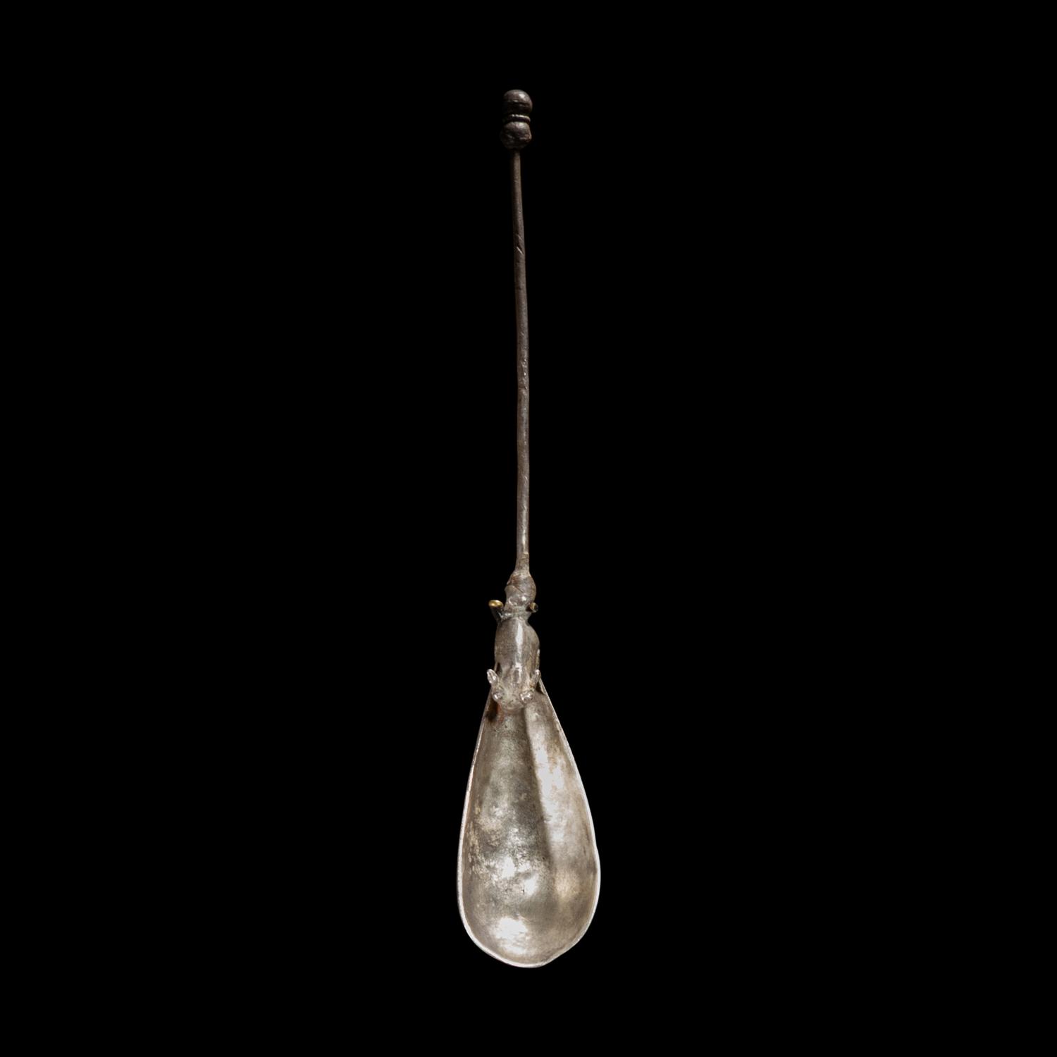 A Roman Silver Spoon