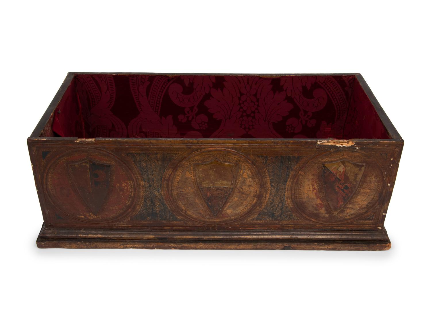 A Gothic Revival Painted Chest