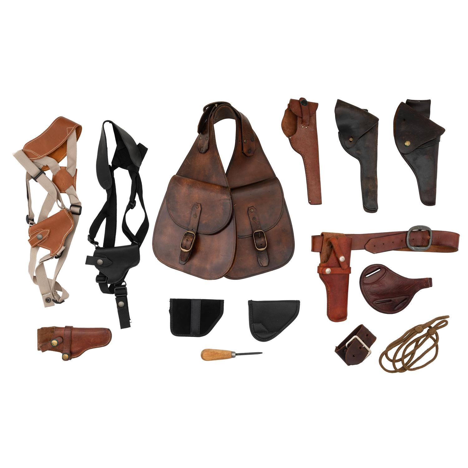 Lot of Assorted Holsters and Saddle Bags