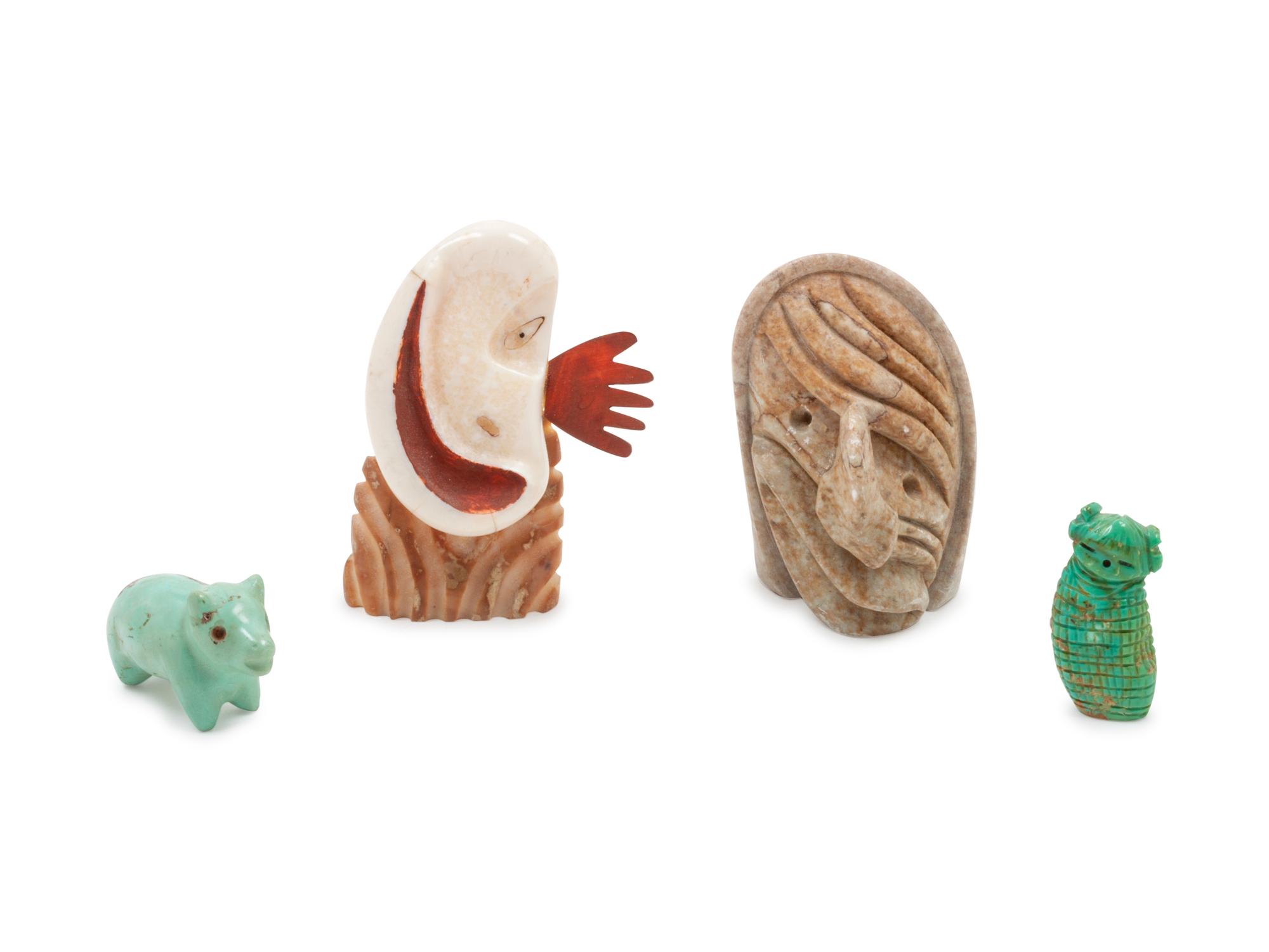 Four Native Carvings