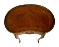 A Louis XV/XVI Transitional Style Gilt Metal Mounted Fruitwood Side Table