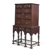 A William & Mary Walnut High Chest of Drawers