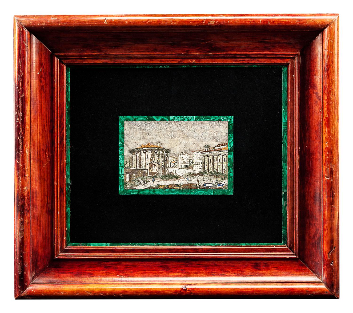 A Pair of Italian Framed Micromosaic Panels
