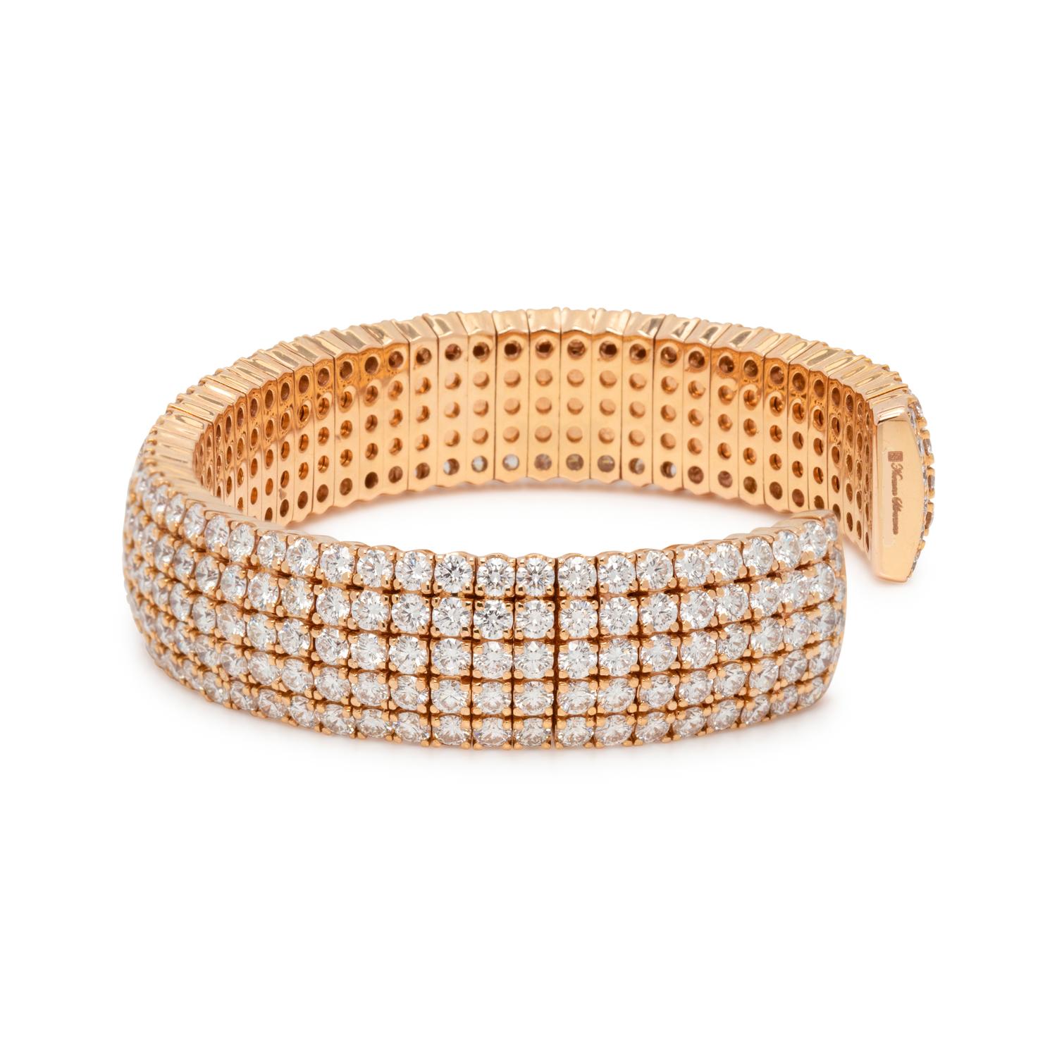 NORMAN SILVERMAN, DIAMOND CUFF BRACELET