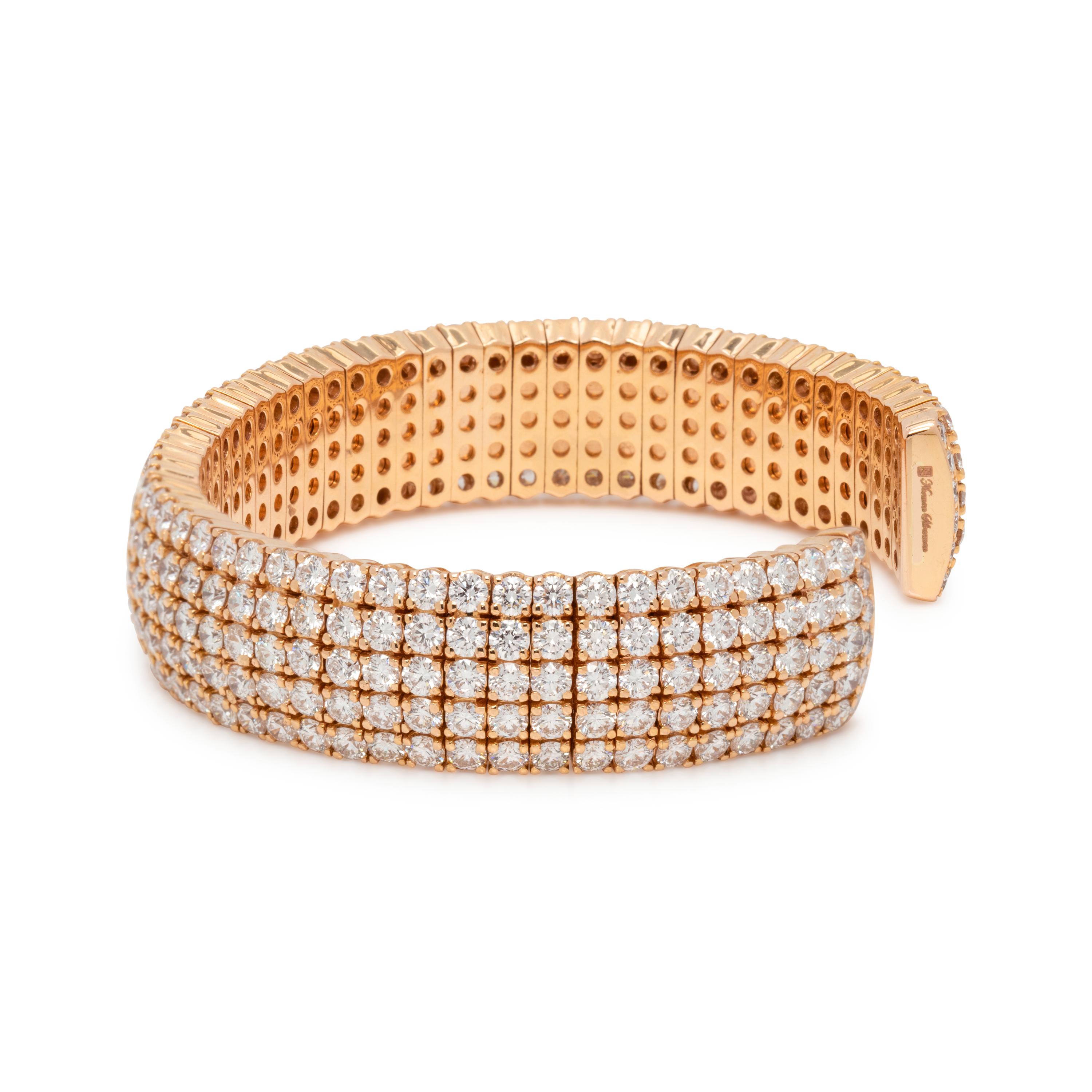 NORMAN SILVERMAN, DIAMOND CUFF BRACELET
