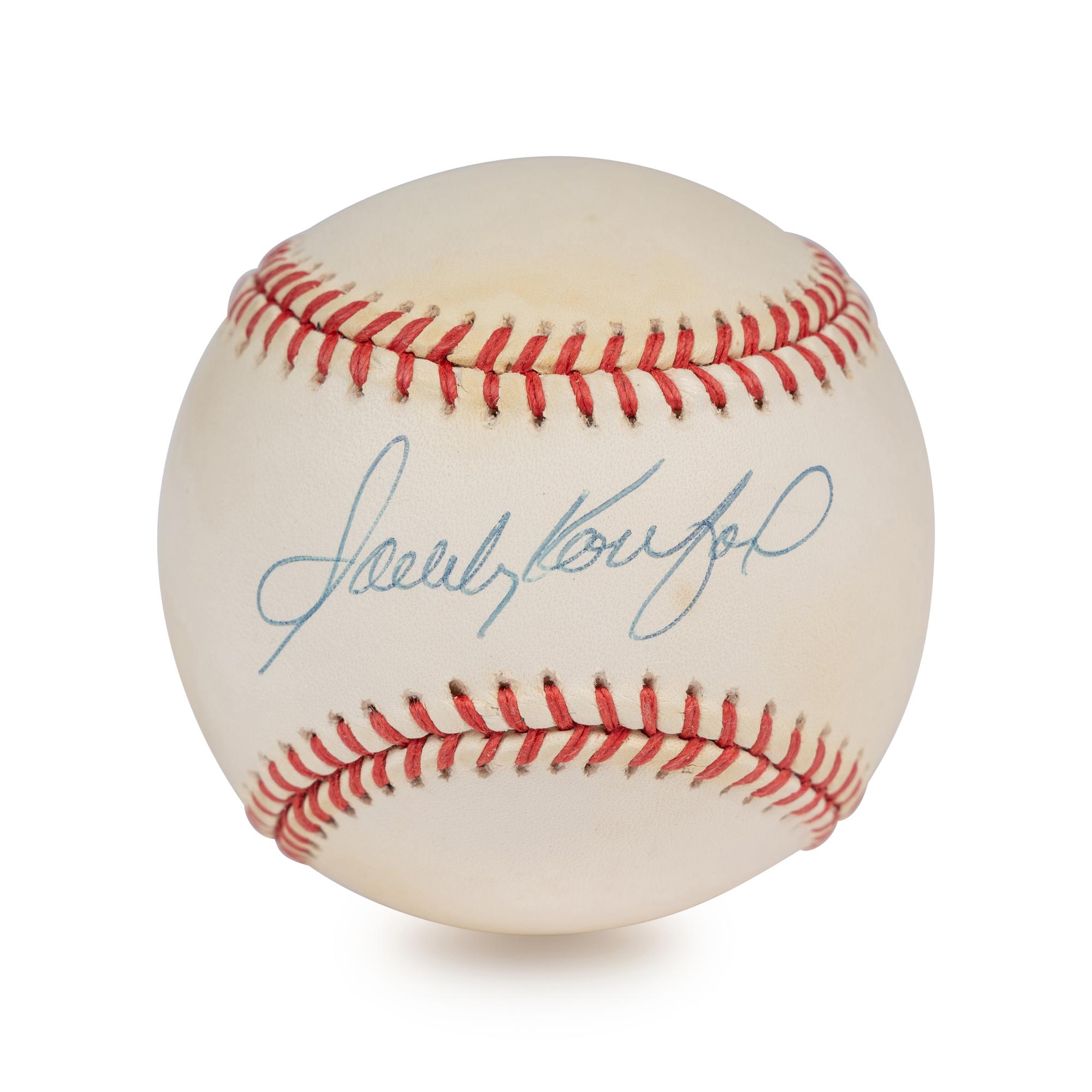 A Sandy Koufax Single Signed Autograph Baseball (Beckett Authentication Services Letter)