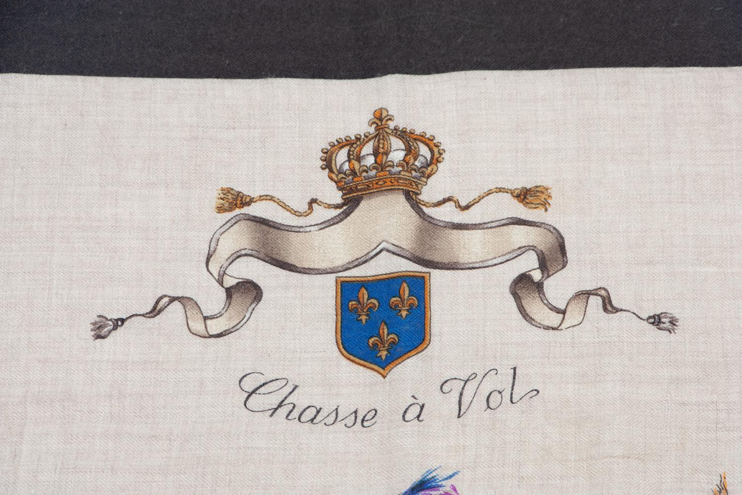 Two Hermès 90cm Silk/Cashmere Scarves