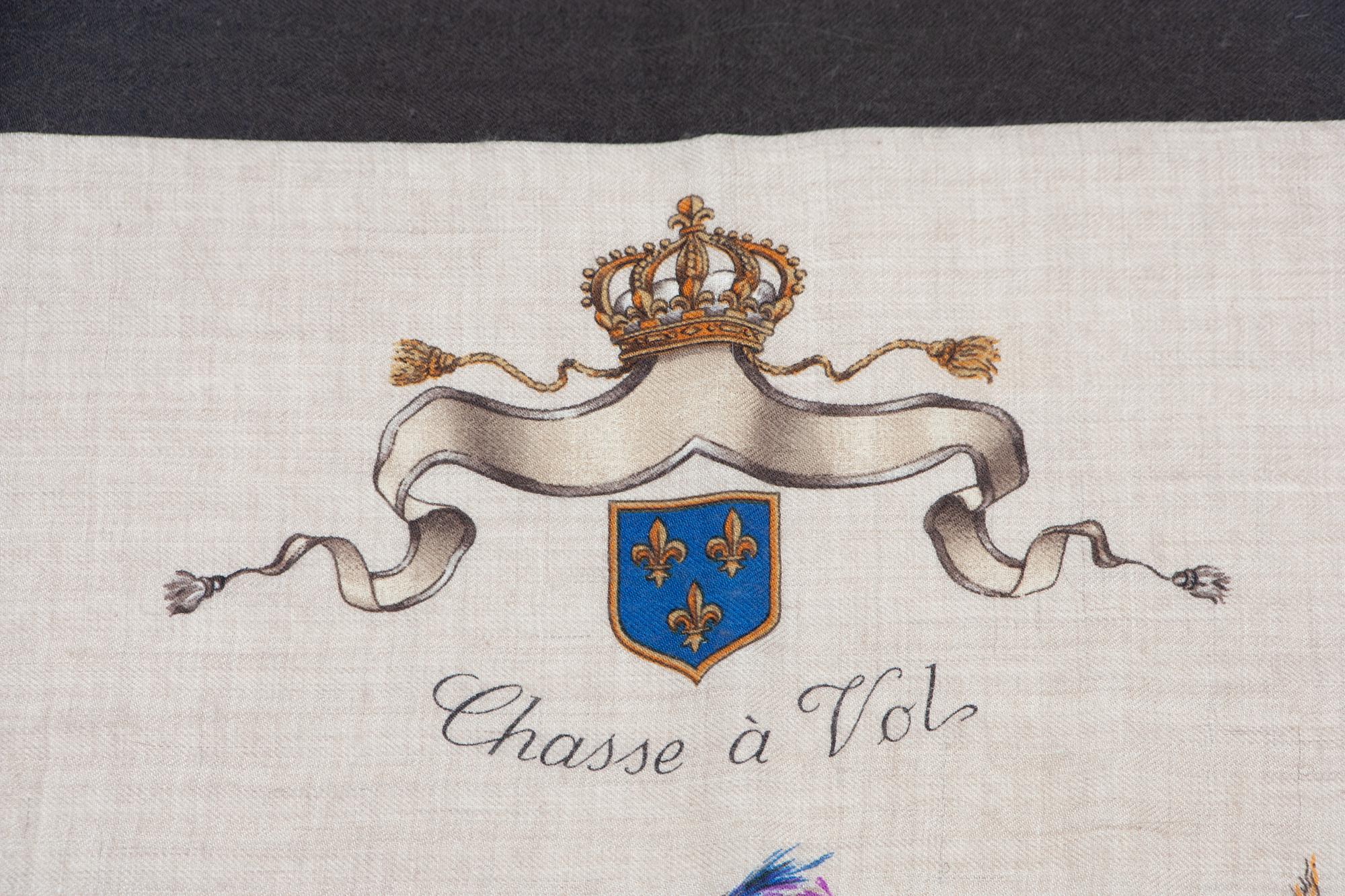 Two Hermès 90cm Silk/Cashmere Scarves