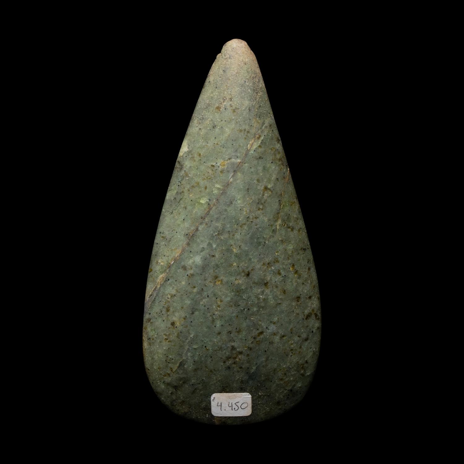A Taino Greenstone Petaloid Celt