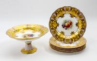 A Royal Worcester Partial Dessert Service, Price Diameter of compote 9 3/4 inches. — EARLY 20TH CENTURY