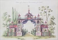 A Pair of English Lithographs Depicting Pegodas 18 1/2 x 28 1/4 inches. — 20TH CENTURY