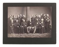 Civil War -- Sanitary Commission BRADY, Mathew (1822-1896). Mammoth salt print of the Commissioners of the New York Sanitary Fair, 1864.