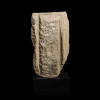 A Gandharan Schist Corner Fragment, 2nd to 3rd Century — 二至三世纪 犍陀羅片岩石柱残件