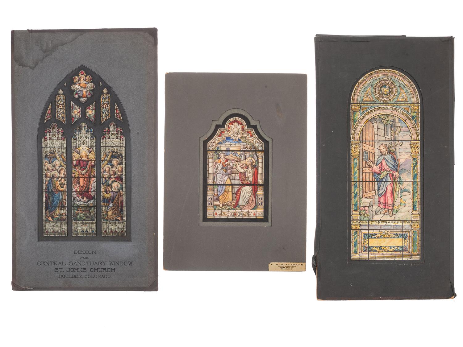 Three Stained Glass Window Designs