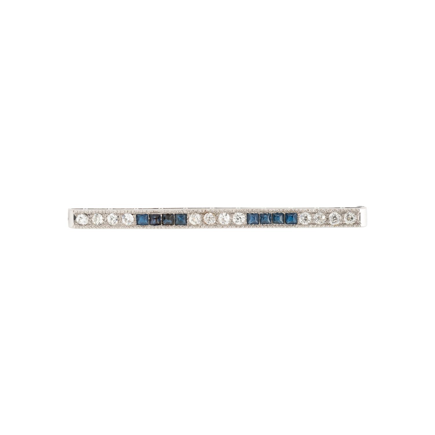DIAMOND BAR BROOCH