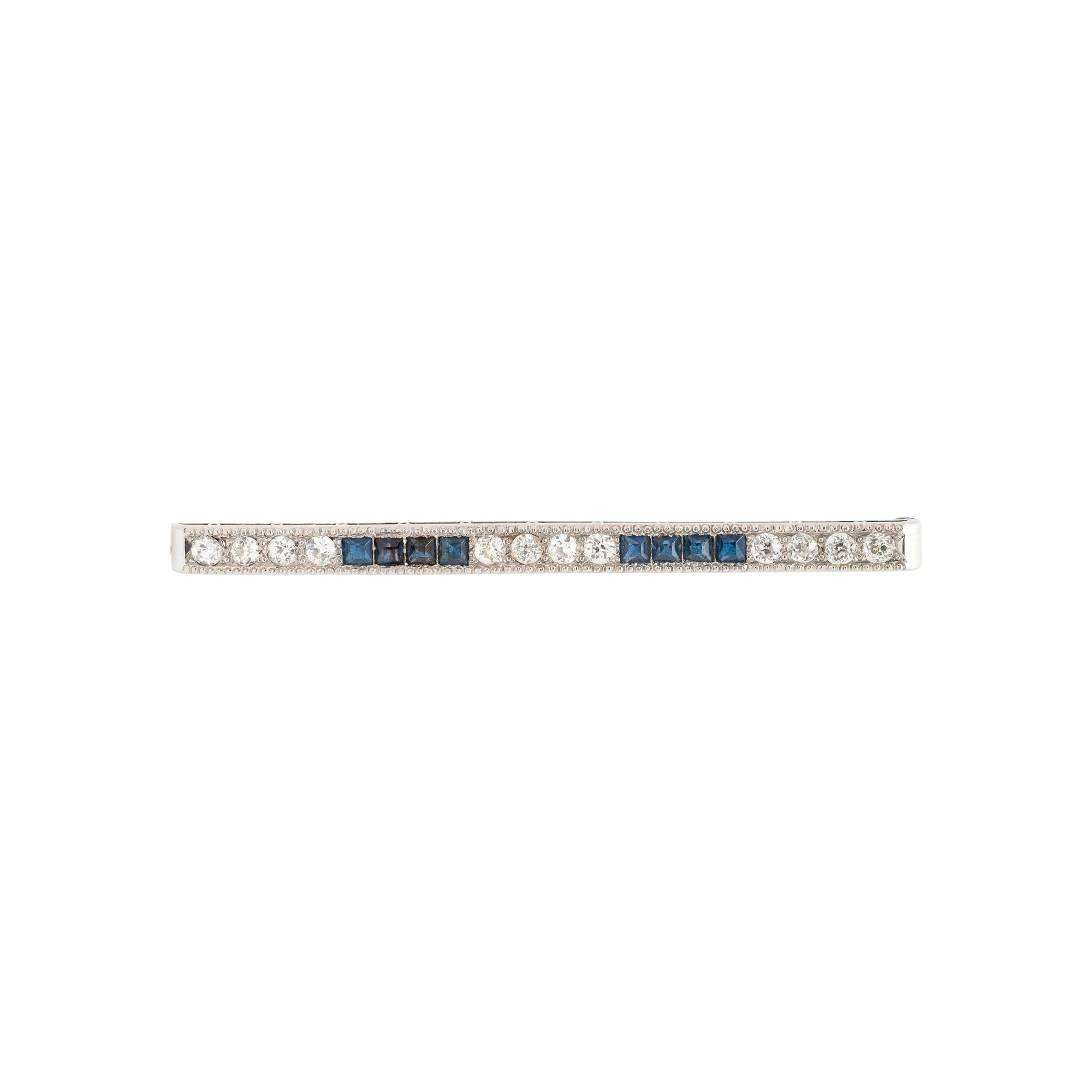 DIAMOND BAR BROOCH