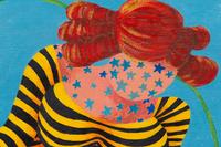 Untitled (Hairy Legged, Star Tattooed Giantess in Striped Dress Skipping Rope), c. 1965