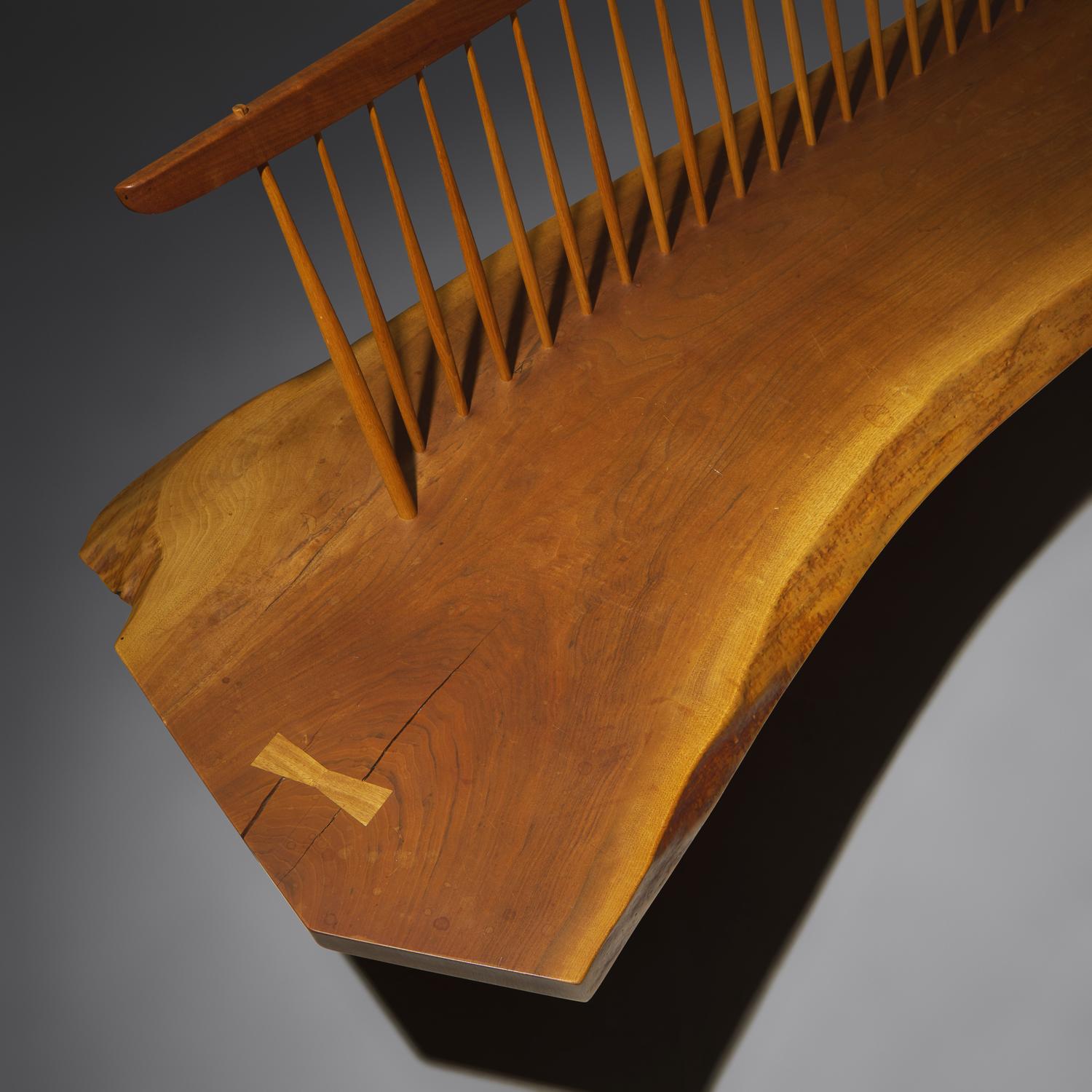 Conoid bench, 1982 with two butterfly joints