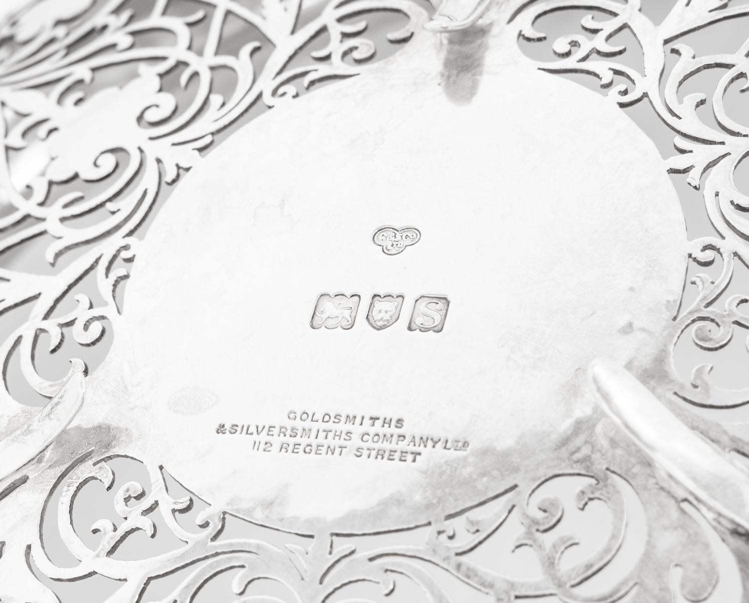 An English Silver Centerpiece Basket