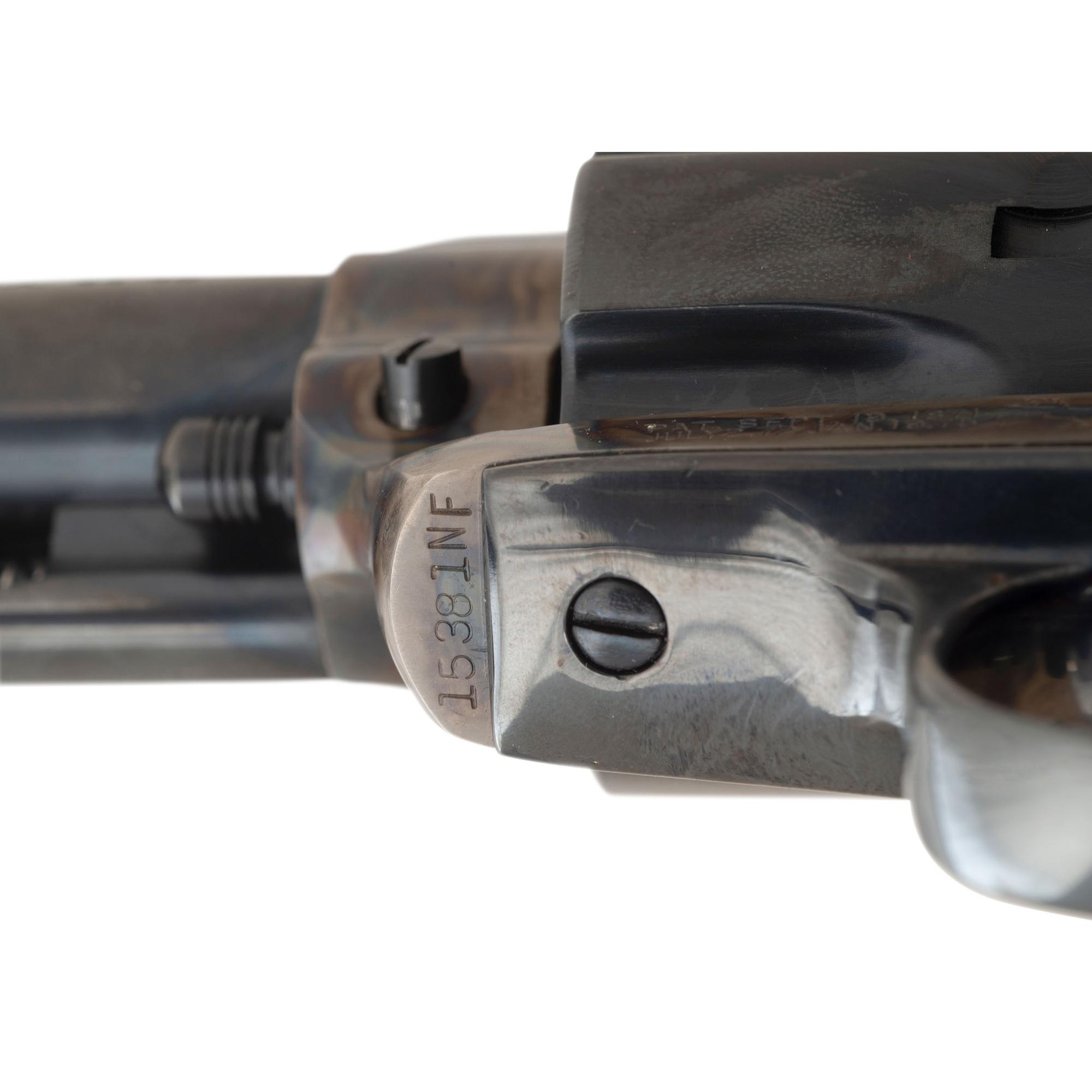 *Colt 4.75" Blued New Frontier Single Action Army Revolver in .44-40 with Original Box and Extra Grips