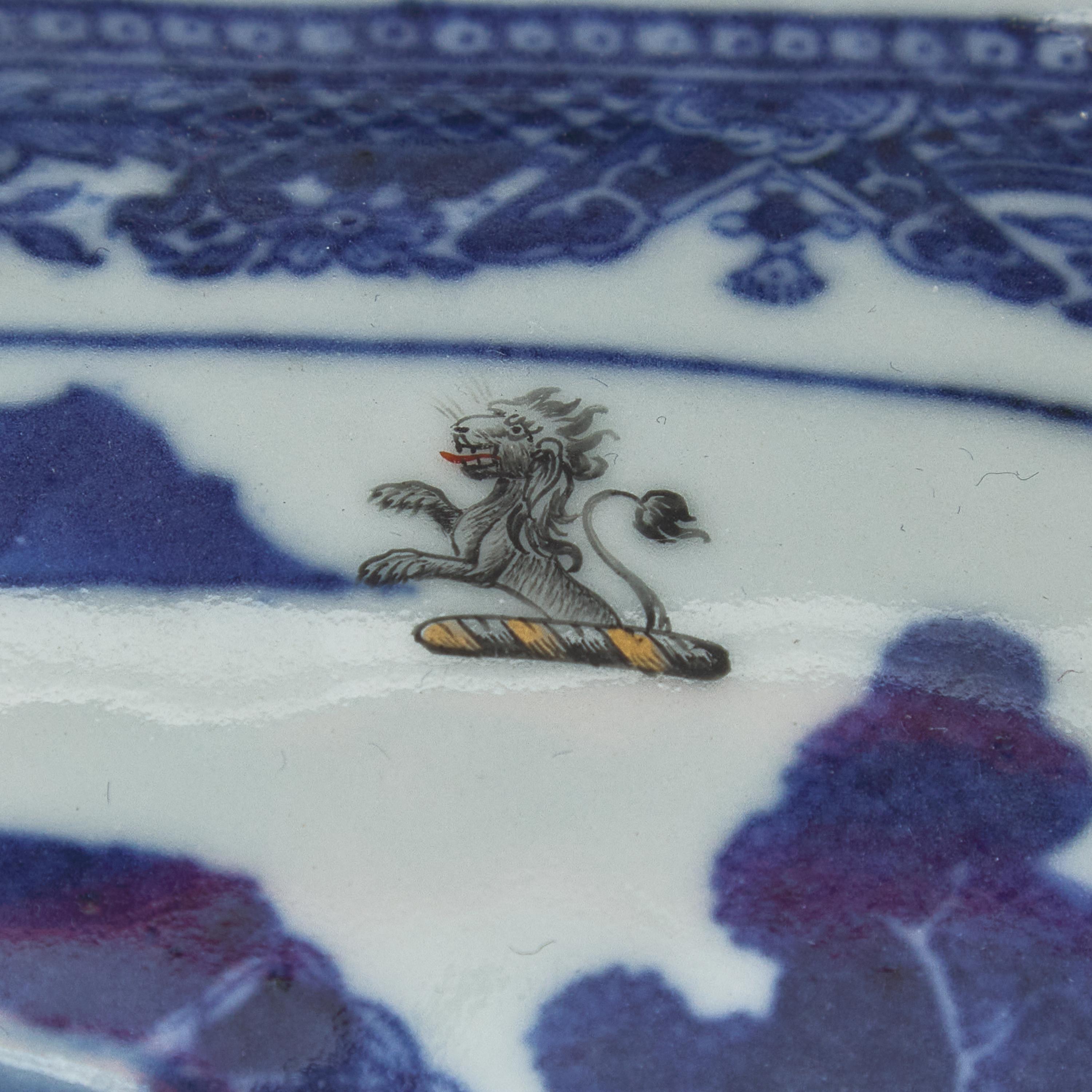 A Group of Four Chinese Export Porcelain Nanking Covered Sauce Tureens and Stands