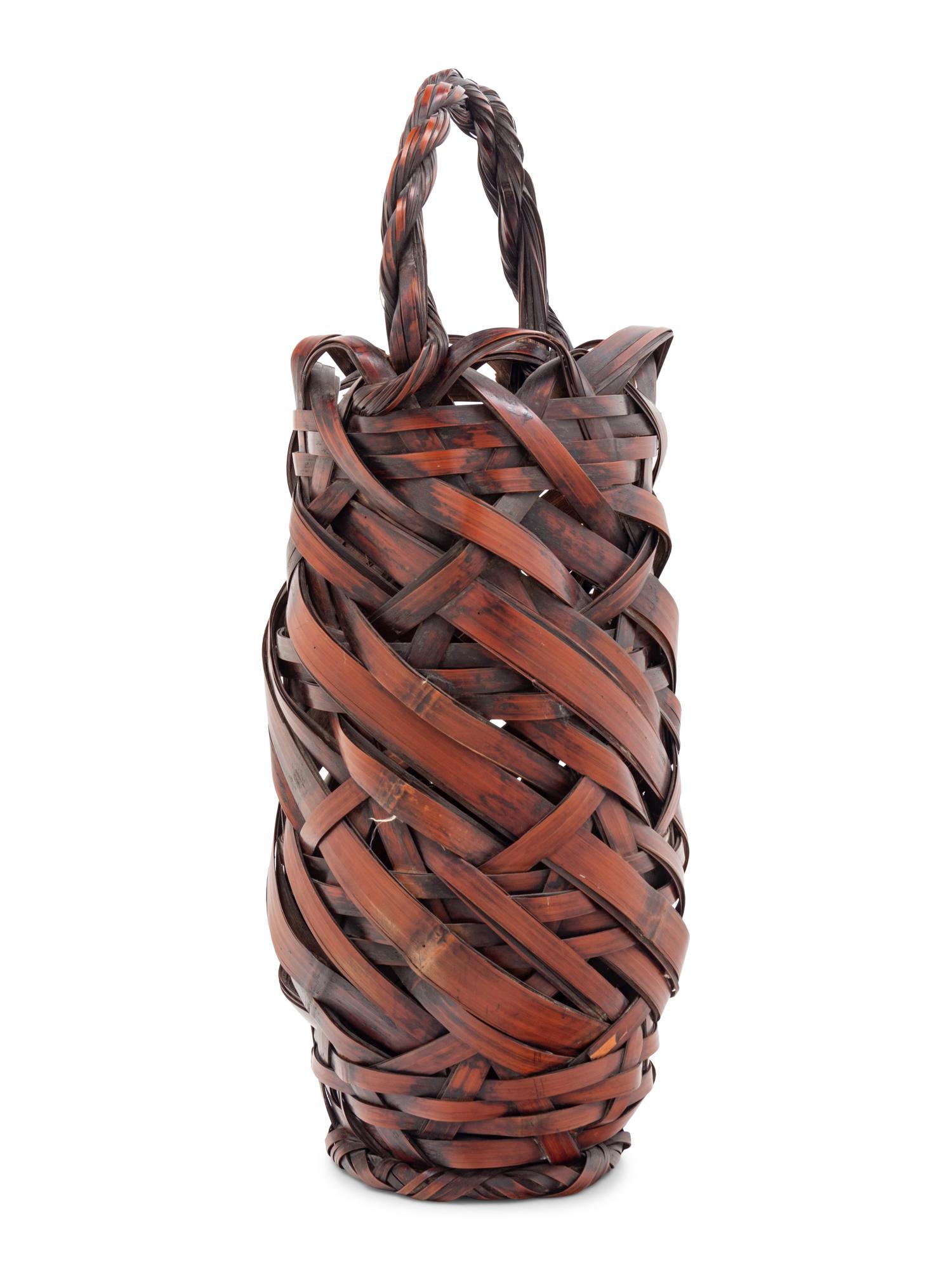 A Bamboo Flowering Arranging Basket