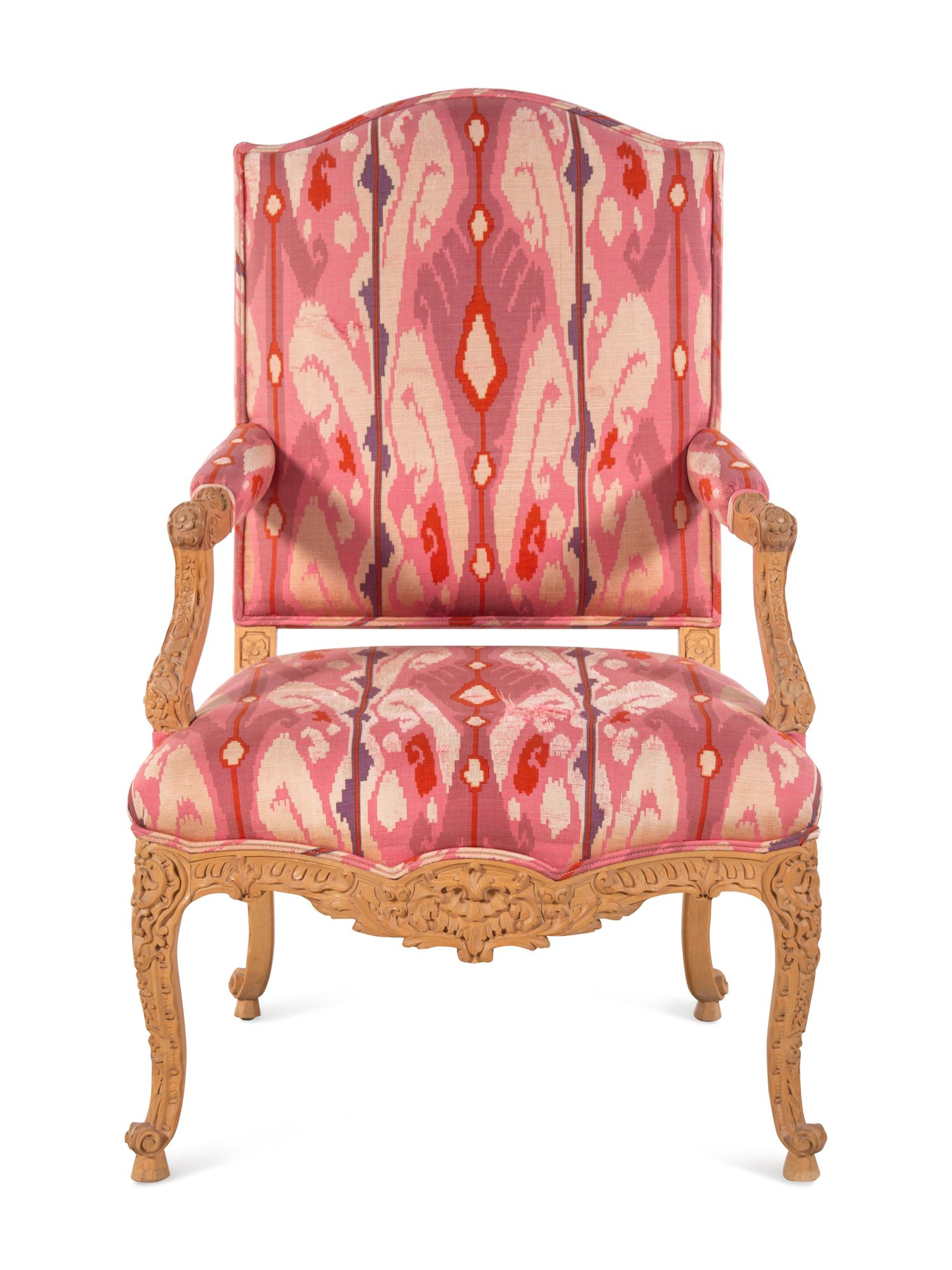 A Régence Style Carved Armchair