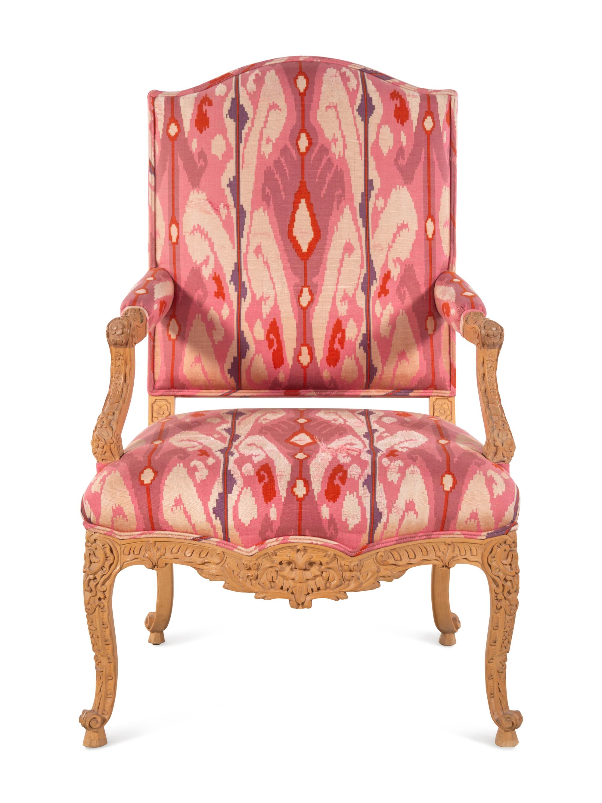A Régence Style Carved Armchair