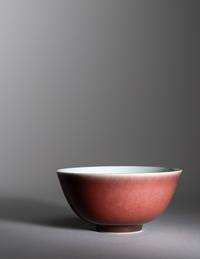 A Chinese Copper Red Glazed Porcelain Bowl