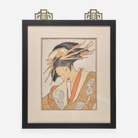 Bertha Boynton Lum 版畫一幅 (American b.1869-d.1954)